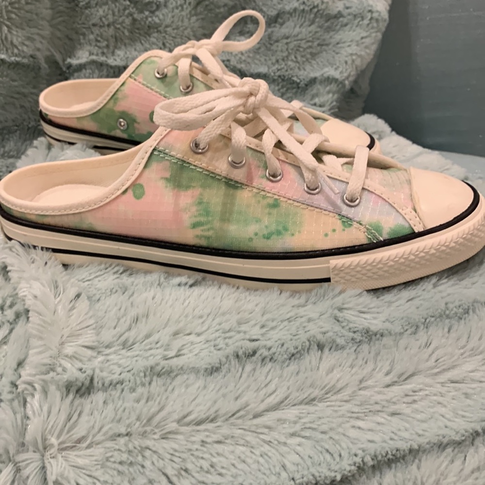 New Converse all star slip on, tie dye print, so cute!